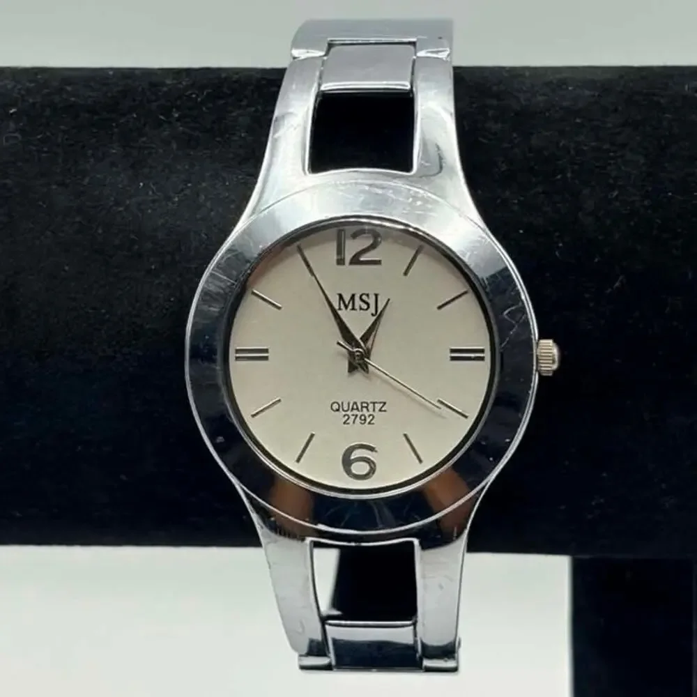 Silver MSJ Cuff Watch